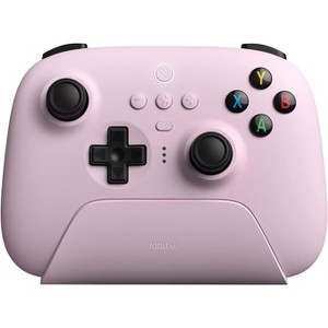 8Bitdo Ultimate Wireless Controller with Charging Dock for PC, Android, Steam Deck, Apple - Pastel Pink - 1 of 4