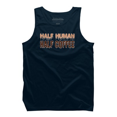 Men's Design By Humans Funny Halloween Costume For Coffee Addicts By TeeShirtMadness Tank Top