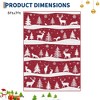 Christmas Area Rug, Washable Non Slip Holiday Carpet with Xmas Tree Reindeer Snowflake, Low Pile Accent Rug for Home - 2 of 4