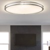 C Cattleya Brushed Nickel Integrated LED Flush Mount with Acrylic Shade - 2 of 4