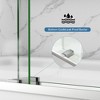 Frameless Bathtub Shower Doors 56-60 W x 60 H, Double Sliding Tub Shower Door with Tempered Glass 5/16"(8mm) - 4 of 4