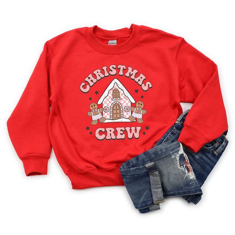 The Juniper Shop Christmas Gingerbread Crew Youth Graphic Sweatshirt, 2 of 3