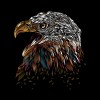 Women's Design By Humans WILD EAGLE By Dandingeroz Racerback Tank Top - 2 of 3