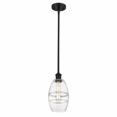 Vaz - 1 Light Stem Hung Mini Pendant In Industrial Style-8.13 Inches Tall and 5.88 Inches Wide
