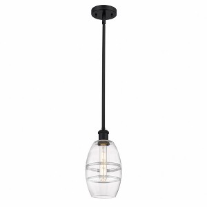 Vaz - 1 Light Stem Hung Mini Pendant In Industrial Style-8.13 Inches Tall and 5.88 Inches Wide - 1 of 1