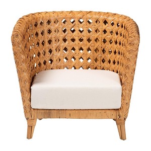 bali & pari Daiwa Ratan Accent Chair Light Honey - 1 of 4
