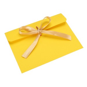 Unique Bargains 6.8 x 5-inch Invitation Envelopes with Ribbon Greeting Card Envelope for Business Wedding - 1 of 4