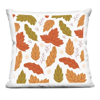 Stupell Industries Autumn Foliage Leaves Nature Botanical Pattern Indoor Decorative Throw Pillow, 18 x 18