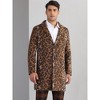 INSPIRE CHIC Men's Animal Printed Notched Lapel Classic Vintage Winter Overcoats - 2 of 4
