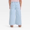 Toddler Girls' Wide Leg Pull-On Pants - Cat & Jack™ Blue - 2 of 3