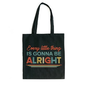 City Creek Prints Every Little Thing Colorful Canvas Tote Bag - 15x16 - Black - 1 of 2