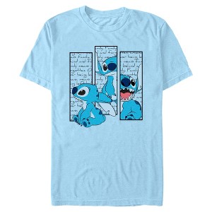 Mens Lilo & Stitch Boxed Up Ohana Phrase Stitch T Shirt - 1 of 4