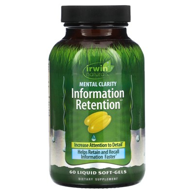Irwin Naturals Metal Clarity Information Retention, 60 Liquid Soft-Gels