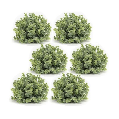 Green Plastic Boxwood Half Orb Centerpiece Set