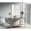 Elegant Lighting Contour Metal Square Mirror 30x30 in Silver - 3 of 4