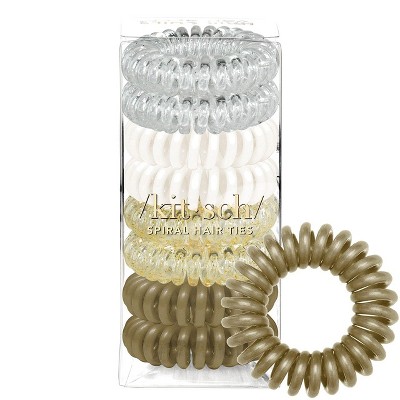 Kitsch Spiral Hair Ties 8 Pack