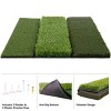 3-Level Turf Golf Mat - 24x24 Golf Training Mat with Fairway, Rough, and Driving Turf - Golf Practice Equipment with 6 Practice Tees by Wakeman - image 3 of 4