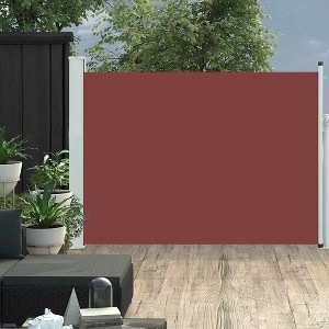 vidaXL Patio Retractable Side Awning 47.2 in.x196.9 in. Brown - 1 of 4