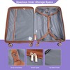 Kumasinova Luggage Sets 5 Pcs,Lightweight PP Hardshell Suitcases with TSA Lock Carry On Suitcase Luggage,Airline-Approved,20"24"28" - 2 of 4