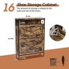 Shoe Storage Cabinet with 2 Flip Drawers, Metal Legs, and Adjustable Shelve - 2 of 4
