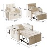3-in-1 Sofa Bed with Wing Table, USB Ports, and Adjustable Backrest - 2 of 4