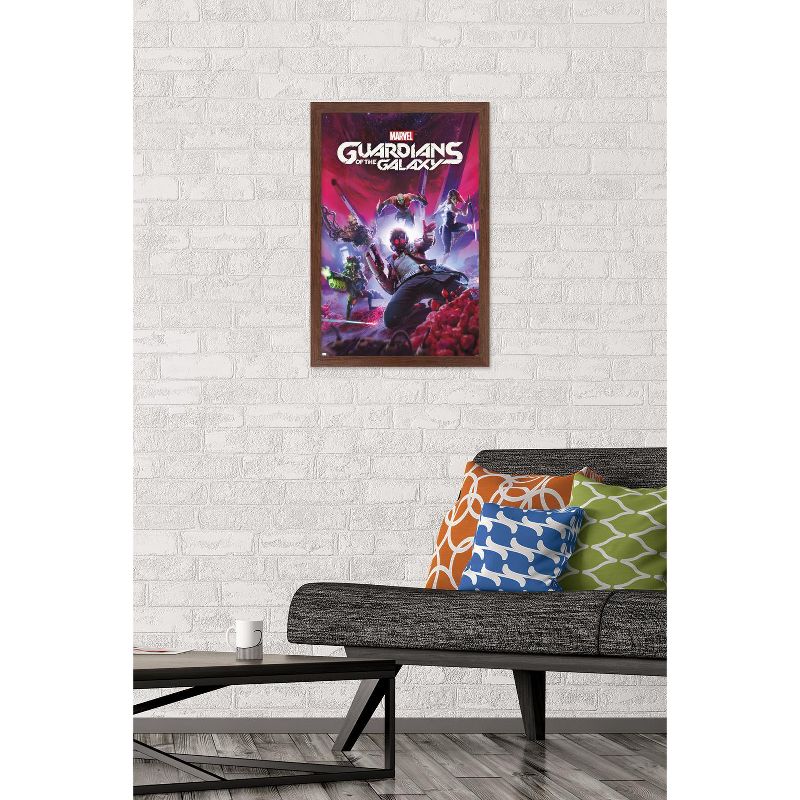 Trends International Marvel's Guardians of the Galaxy Video Game - Key Art Framed Wall Poster Prints, 2 of 7