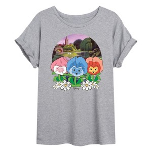 Women's - Disney - Alice In Wonderland Oversized Graphic T-Shirt - 1 of 4