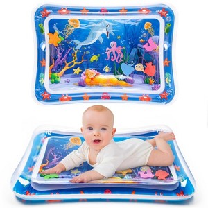 Tummy Time Water Mat,Inflatable Tummy Time Water Play Mat for Babies 3 to 12 Months - 1 of 4