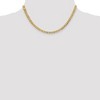 Black Bow Jewelry 4.75mm 14K Yellow Gold Solid Lightweight Flat Curb Chain Necklace - 2 of 4