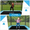 Infans 6 FT Kids Trampoline with Swing, Small Trampoline for 2 Kids, with Safety Enclosure Net, Built-in Zipper, Toddler Rectangle Trampoline, Blue - 2 of 4