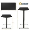 Costway Electric Adjustable Standing up Desk Dual Motor w/ Controller Black - 3 of 4
