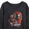 Women's - Marvel - Deadpool & Wolverine We Are Lightweight French Terry Wide Neck Long Sleeve Graphic Shirt - 2 of 4