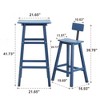 DSVIMOY Counter and Bar Stool Adjustable Backrest for Stylish Kitchens, Blue, 16.5"*19.7"*29.1" - 4 of 4