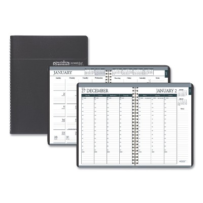 House of Doolittle 100% Recycled Monthly Weekly 7 Day Planner 8.75 x 6.88 Black 2022 286802