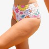 Calypsa Women's Plus Size High Waisted Full Coverage Bikini Bottom - 2 of 3