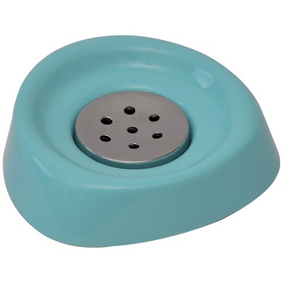 Evideco French Home Goods Sleek Soap Dish with Drain Plug, Available in 6 Colors – Perfect for Modern Bathrooms