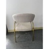 Dining chair set of 2 FABRIC BEIGE - 3 of 4