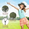 Tirrinia Boonie Sun Hat for Kids, Fishing Safari Wide Brim Hat for Toddler, Bucket Hats Boys Girls - 3 of 4