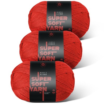 Hearth & Harbor Acrylic Yarn for Crocheting & Knitting - Soft Yarn for Crocheting, 370 Yards Knitting Yarn, Medium Worsted Weight Yarn 4