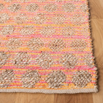 Cape Cod 5' x 8' Orange and Natural Cotton Area Rug