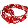 Country Brook Petz 1 1/2 Inch Red Hawaiian Martingale Dog Collar - image 4 of 4