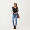 Anna-Kaci Women's Long Sleeve V-Neck Knit Top with Lace Trim Detailing on Sleeves - 3 of 4