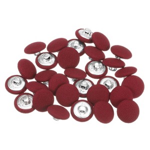 Unique Bargains Suit Dress Blouse Aluminum Fabric Cloth Covered Sewing Buttons 30 Pcs - 1 of 4