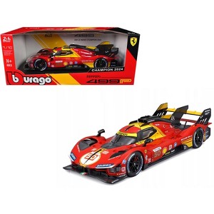 Ferrari 499P #50 "Ferrari AF Corse" Winner "24 Hours of Le Mans" (2024) "Racing" Series 1/18 Diecast Model Car by Bburago - 1 of 4