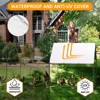 Chicken Coop, Large Metal Walk-in Poultry Cage - Hen House with Reinforcement & Waterproof Cover, Double Lockable Doors for Outdoor - 4 of 4