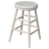 International Concepts Jonathan Swivel Scooped Seat 24" Counter Height Barstool - Unfinished: Rubberwood Frame, No Assembly Required - 3 of 4
