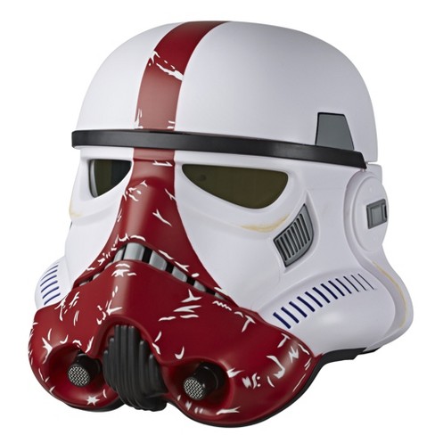 Star Wars The Black Series The Mandalorian Incinerator Stormtrooper Premium Electronic Roleplay Helmet Target - roblox electric mandalorian helmet