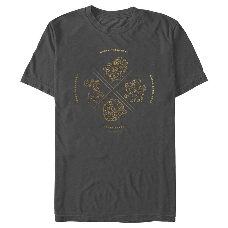 Men's Game of Thrones Four Houses Crests T-Shirt, 1 of 6