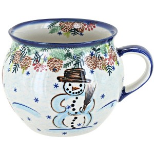 Blue Rose Polish Pottery 56 Vena Bubble Soup Mug - 1 of 2