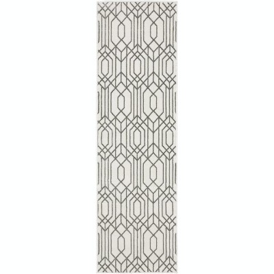 Oriental Weavers Montecito 4158W White/ Grey Indoor Area Rug - 2'3" x 7'6"